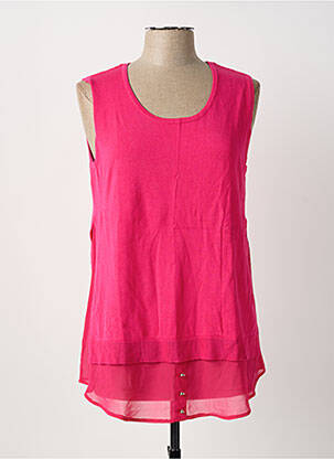 Top sans manche sans manche rose MARBLE femme