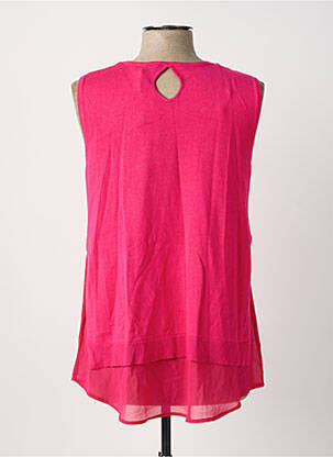 Top sans manche sans manche rose MARBLE femme