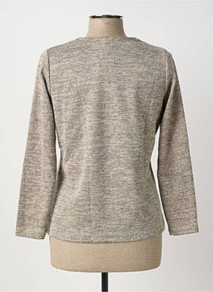 Pull coupe cintrée manches longues marron NAYAT femme