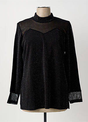 T-shirt coupe droite manches longues noir MERI & ESCA femme