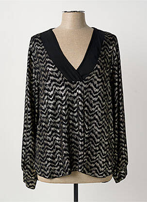 Top stretch manches longues noir JOY femme