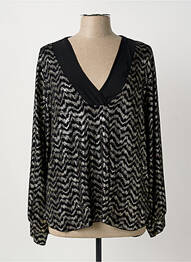 Top stretch manches longues noir JOY femme
