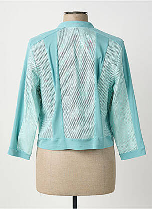 Veste casual col rond bleu GREGORY PAT femme