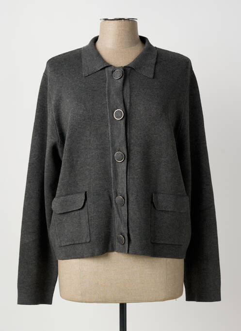 Gilet manches longues gris MARBLE femme