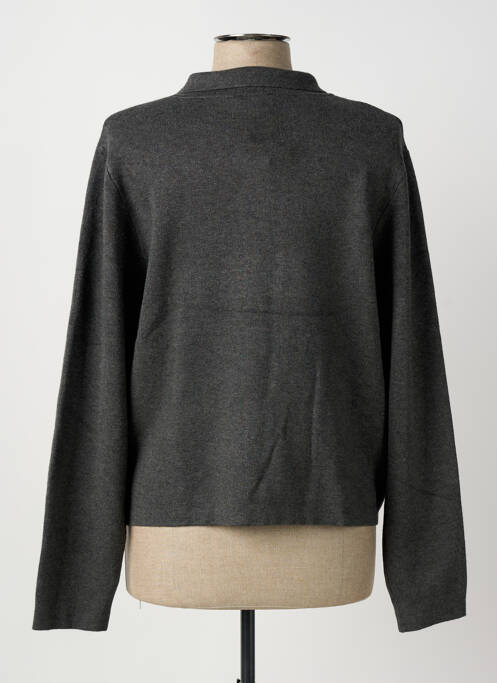 Gilet manches longues gris MARBLE femme