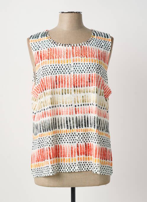 Top orange MCM femme