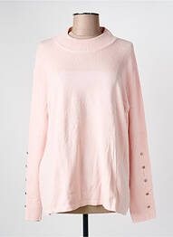 Pull coupe cintrée manches longues rose MARBLE femme