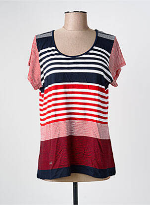 T-shirt stretch manches courtes bleu NAYAT femme
