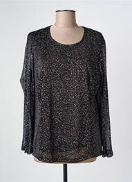 Top stretch manches longues noir IMPULSION femme