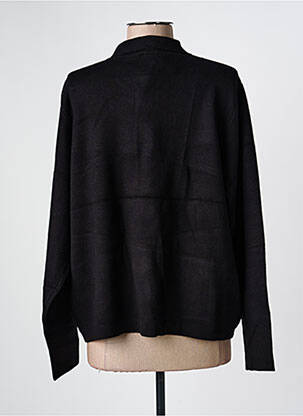 Gilet manches longues stretch noir MARBLE femme