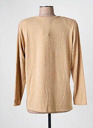 Pull coupe cintrée manches longues beige NAYAT femme