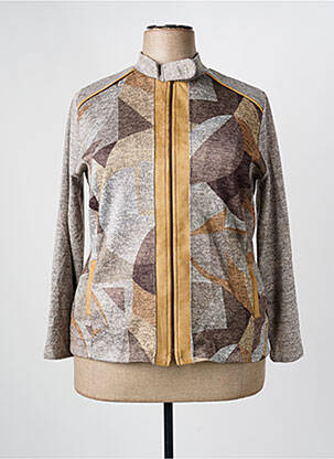 Veste casual coupe cintrée marron NAYAT femme
