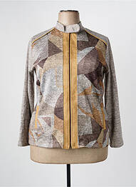 Veste casual coupe cintrée marron NAYAT femme