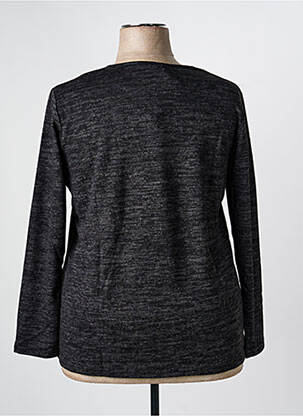 Pull tissage chiné manches longues gris TELMAIL femme