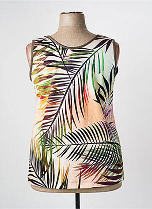 Débardeur stretch sans manche beige CHRISMAS'S femme