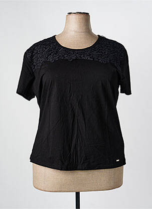 T-shirt stretch manches courtes noir MCM femme