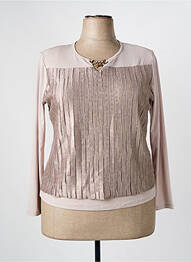 Top stretch manches longues or NAYAT femme