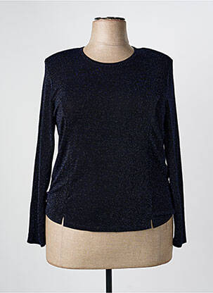 Top stretch manches longues bleu NAYAT femme