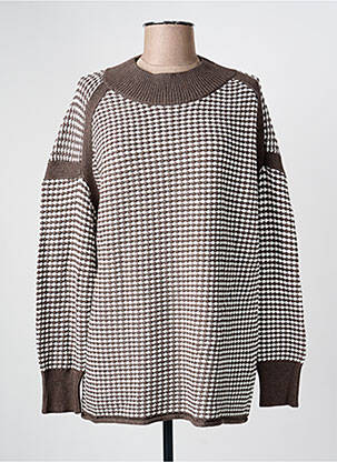 Pull marron MARBLE femme