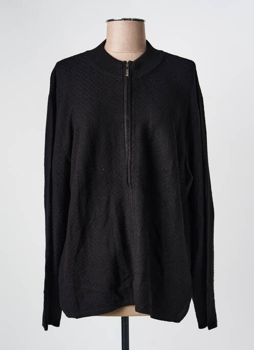 Gilet manches longues noir MARBLE femme