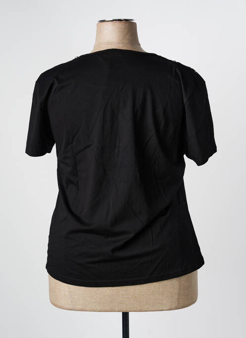 T-shirt stretch manches courtes noir MCM femme