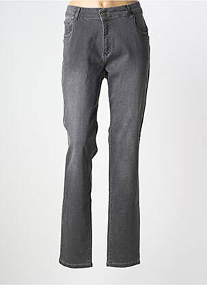 Jeans coupe slim stretch taille normale gris PARA MI femme