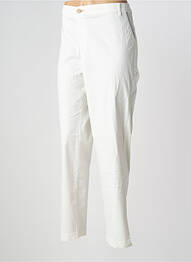 Pantalon chino tissage popeline taille normale blanc WALTRON femme