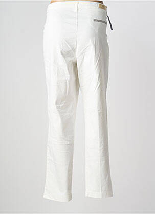Pantalon chino tissage popeline taille normale blanc WALTRON femme