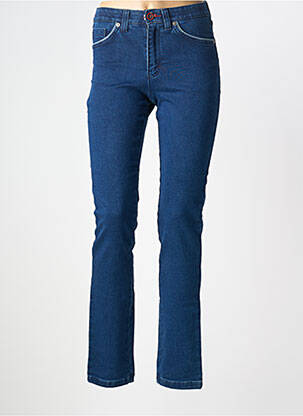 Jeans skinny tissage brut taille haute bleu WALTRON femme