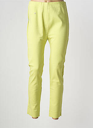 Jegging tissage jersey taille haute vert MARBLE femme