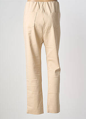 Jegging tissage jersey taille haute beige MARBLE femme