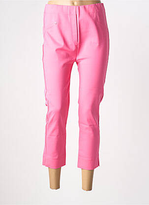 Jegging tissage jersey taille haute rose MARBLE femme