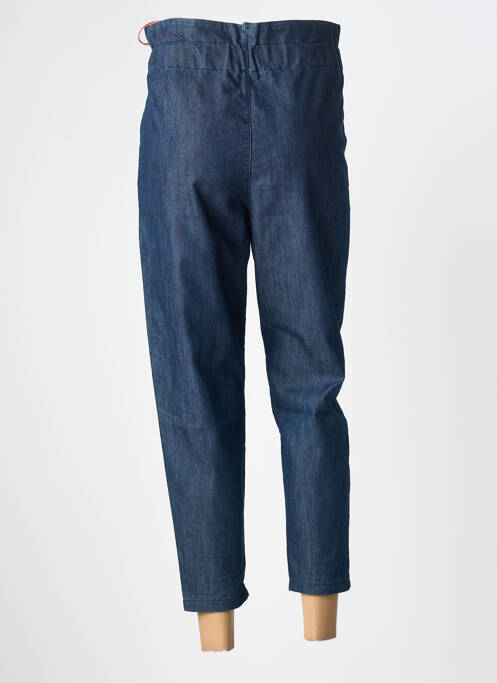 Pantalon 7/8 taille haute taille haute bleu JOHANNA PARIS femme