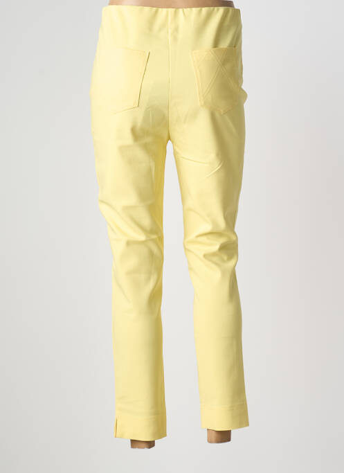 Jegging tissage jersey taille haute jaune MARBLE femme