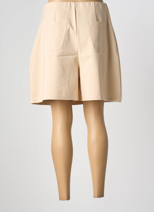 Jupe courte beige MARBLE femme