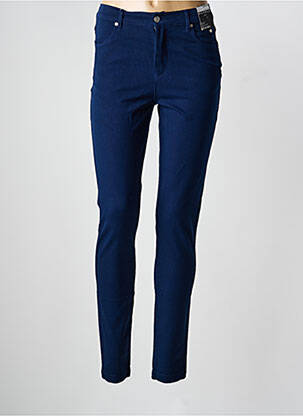 Pantalon slim poches bleu MARBLE femme