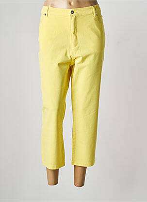 Pantalon 7/8 poches jaune MARBLE femme