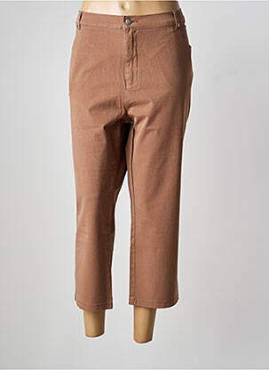 Pantalon 7/8 poches marron MARBLE femme