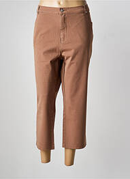 Pantalon 7/8 poches marron MARBLE femme