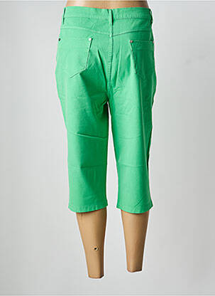 Pantacourt coupe droite vert MARBLE femme