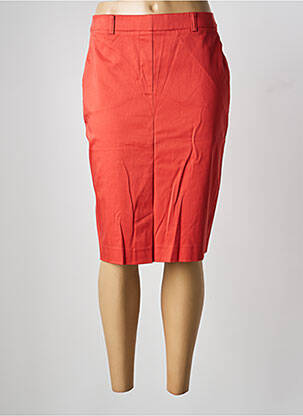 Jupe mi-longue stretch orange WEINBERG femme