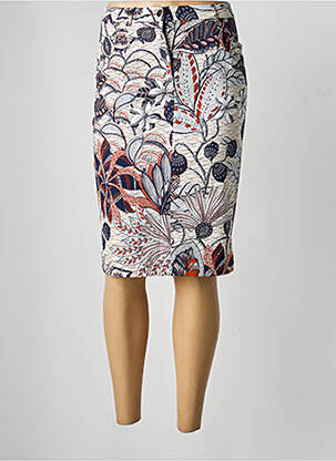 Jupe mi-longue bleu MERI & ESCA femme