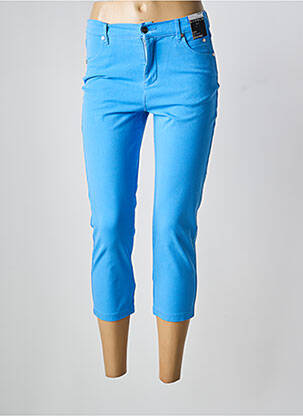 Pantacourt bleu MARBLE femme