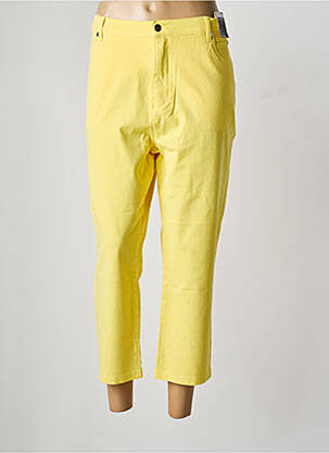 Pantacourt jaune MARBLE femme