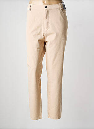 Pantalon slim beige MARBLE femme