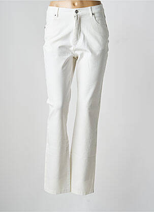Pantalon slim blanc MARBLE femme