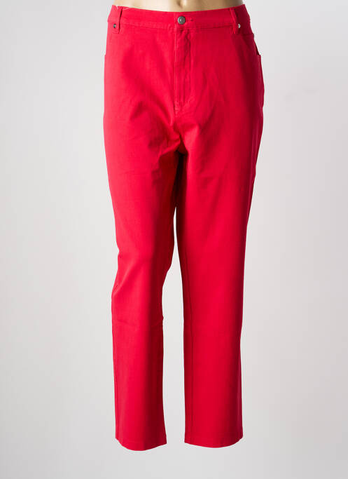 Pantalon slim poches rouge MARBLE femme