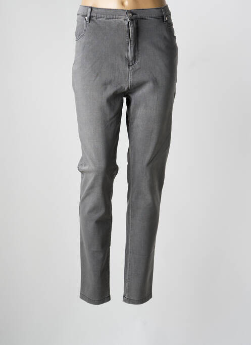 Jeans coupe slim gris MARBLE femme