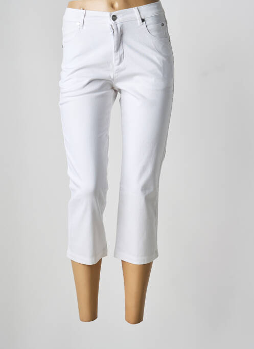 Pantacourt blanc MARBLE femme