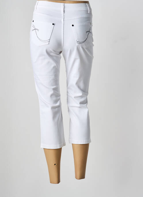 Pantacourt blanc MARBLE femme